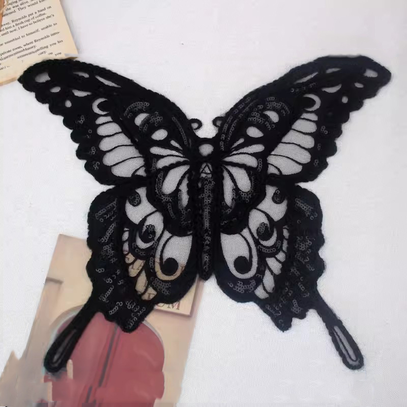 Butterfly Embroidery Patches With Sequins EA0032