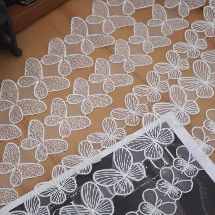 Butterfly Lace Trimming Decoration LT0222