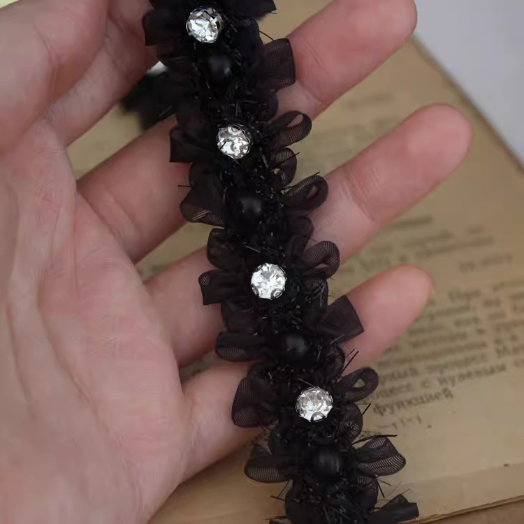 Chanel Ribbon Lace Trim Material BT0135