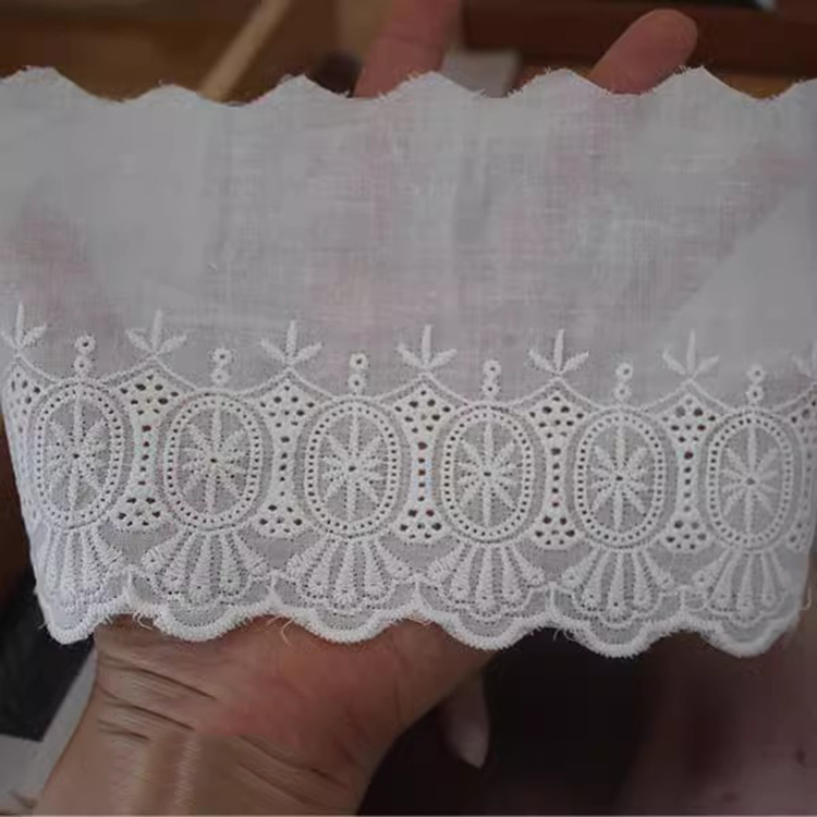 Child Clothes Hem Eyelet Fabric Width 9 cm EF0037-Lace Fabric Shop