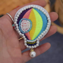 F#Rainbow Balloon 5.3x7.8 cm