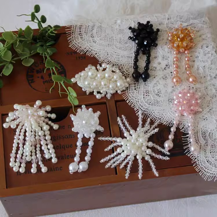 Color Beaded Brooch DIY Accessories BA0031