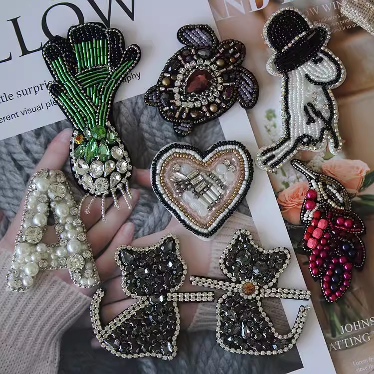 Color Beaded DIY Clothing Accessories BA0047