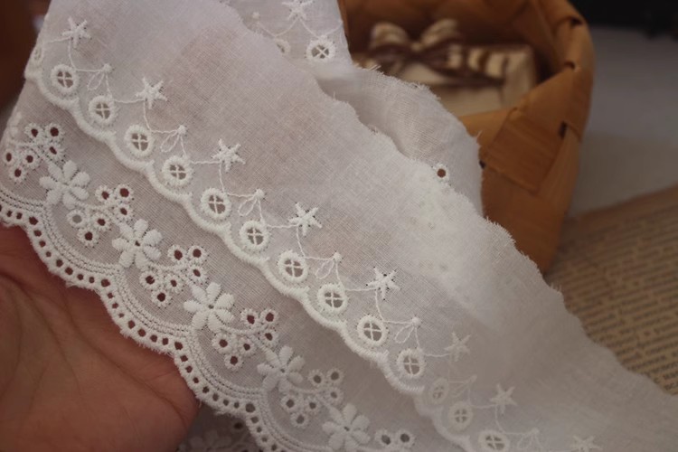 Cotton Lace Embroidery Tape Width 3-5 cm EF0104