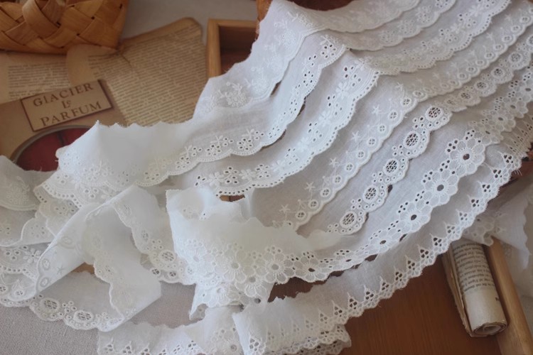 Cotton Lace Embroidery Tape Width 3-5 cm EF0104