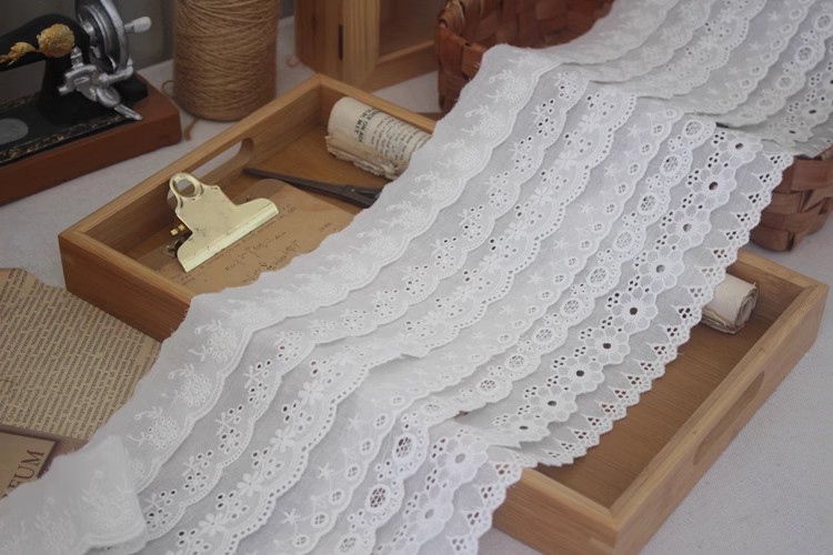 Cotton Lace Embroidery Tape Width 3-5 cm EF0104