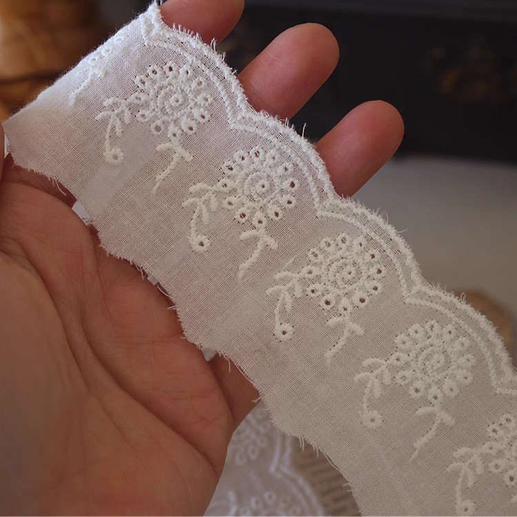 Cotton Lace Embroidery Tape Width 3-5 cm EF0104