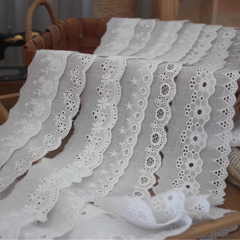 Cotton Lace Embroidery Tape Width 3-5 cm EF0104