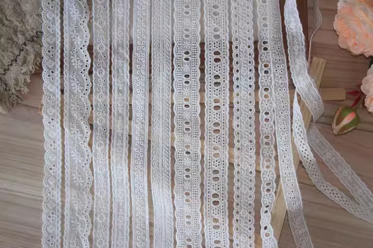Cotton Lace Fabric Material Width 1-3 cm EF0038-Lace Fabric Shop