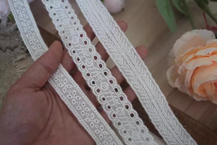Cotton Lace Fabric Material Width 1-3 cm EF0038-Lace Fabric Shop
