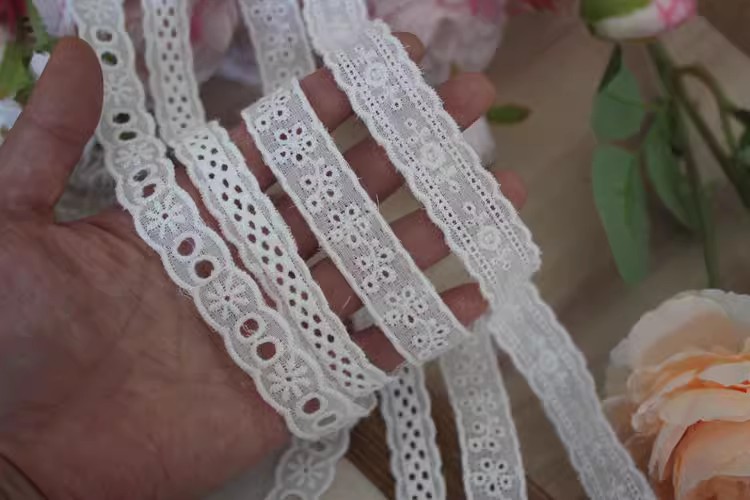 Cotton Lace Fabric Material Width 1-3 cm EF0038-Lace Fabric Shop