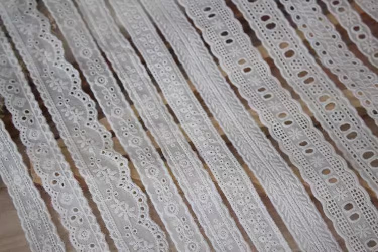 Cotton Lace Fabric Material Width 1-3 cm EF0038-Lace Fabric Shop