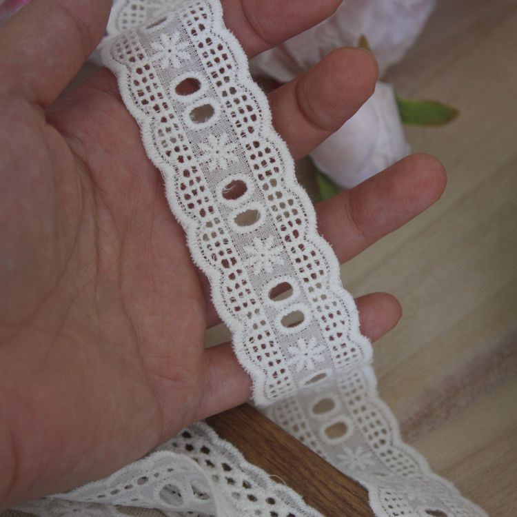 Cotton Lace Fabric Material Width 1-3 cm EF0038-Lace Fabric Shop