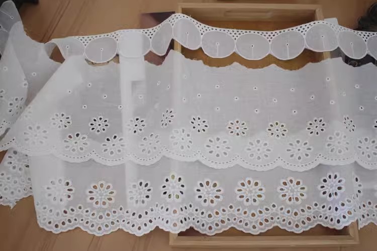 Cotton Lace Sewing Material Width 5-15 cm EF0102-Lace Fabric Shop