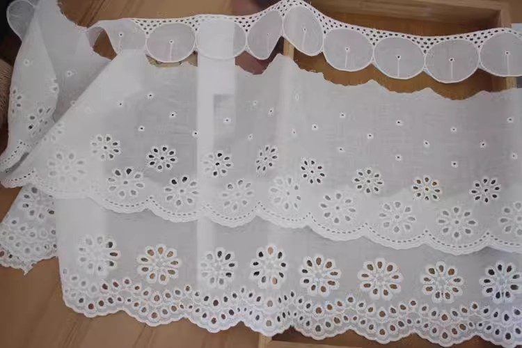 Cotton Lace Sewing Material Width 5-15 cm EF0102-Lace Fabric Shop