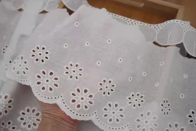 Cotton Lace Sewing Material Width 5-15 cm EF0102-Lace Fabric Shop
