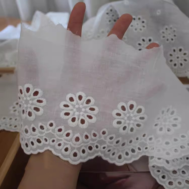 Cotton Lace Sewing Material Width 5-15 cm EF0102-Lace Fabric Shop