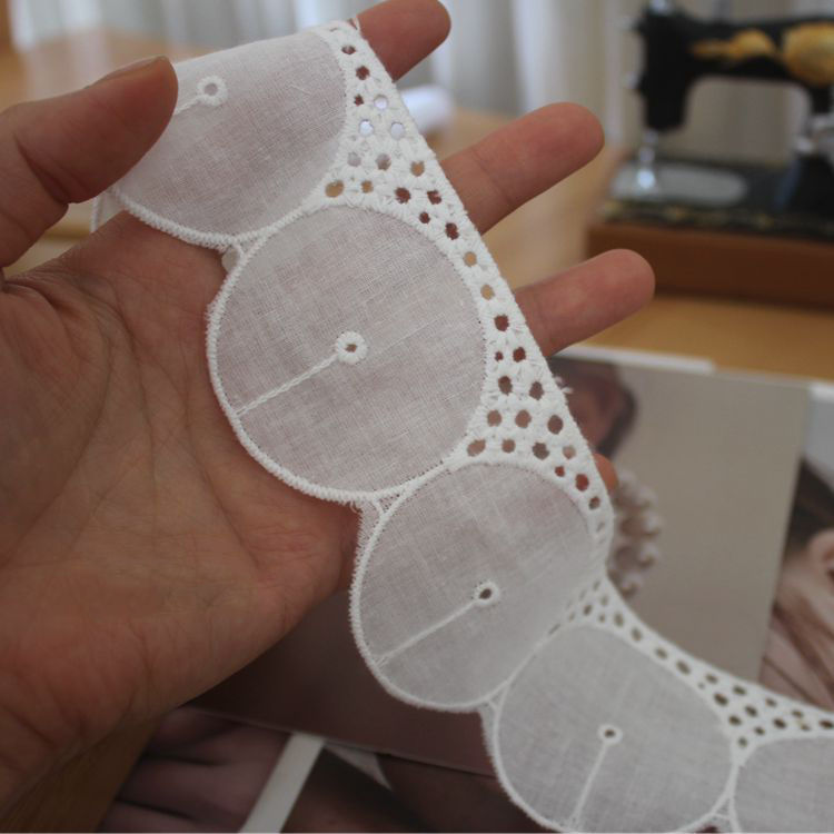 Cotton Lace Sewing Material Width 5-15 cm EF0102-Lace Fabric Shop