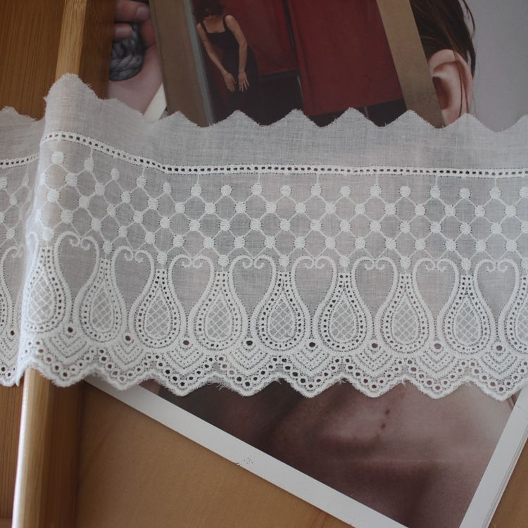 DIY Sewing Lace Eyelet Fabric Width 7-11 cm EF0081-Lace Fabric Shop