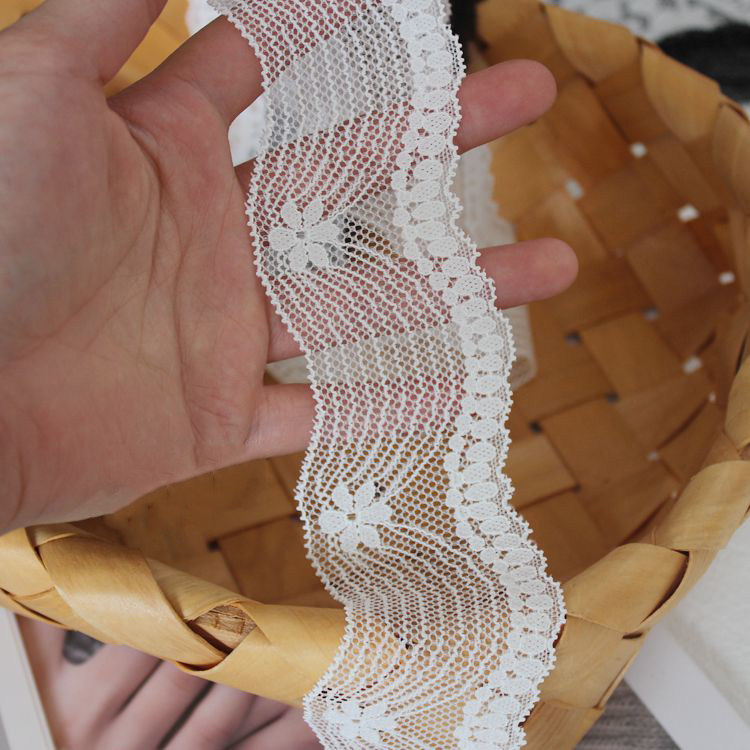 Decorative Elastic Lace Trim Width 4-6 cm LT0388
