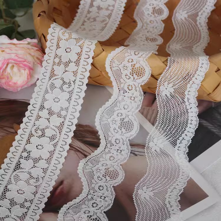 Decorative Elastic Lace Trim Width 4-6 cm LT0388