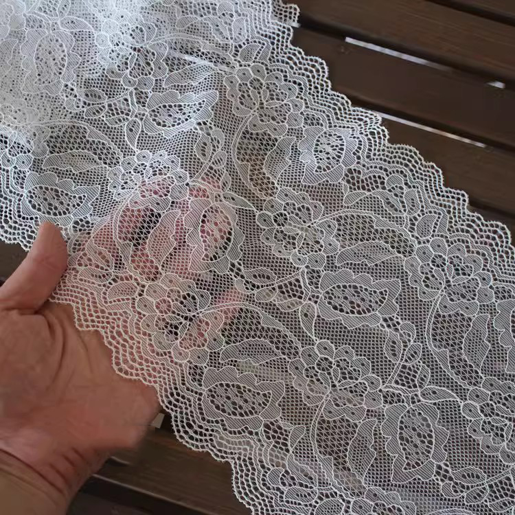 Designer Elastic Lace Trim Width 18-19 cm LT0398