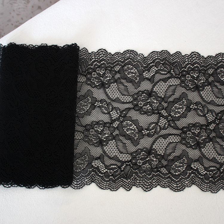 Designer Elastic Lace Trim Width 18-19 cm LT0398