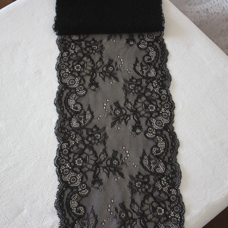 Designer Elastic Lace Trim Width 18-19 cm LT0398