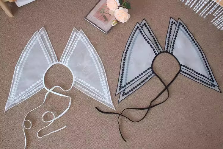 Double Layers Embroidery Organza Collar LC0004-Lace Fabric Shop