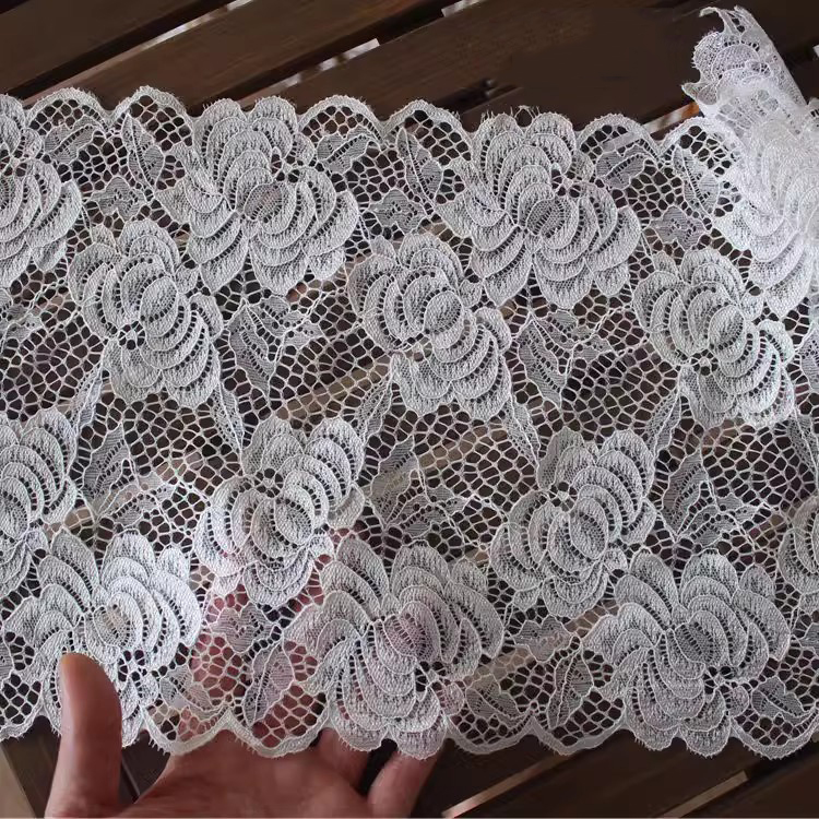 Dress DIY Elastic Lace Trim Material 18-22 cm LT0410