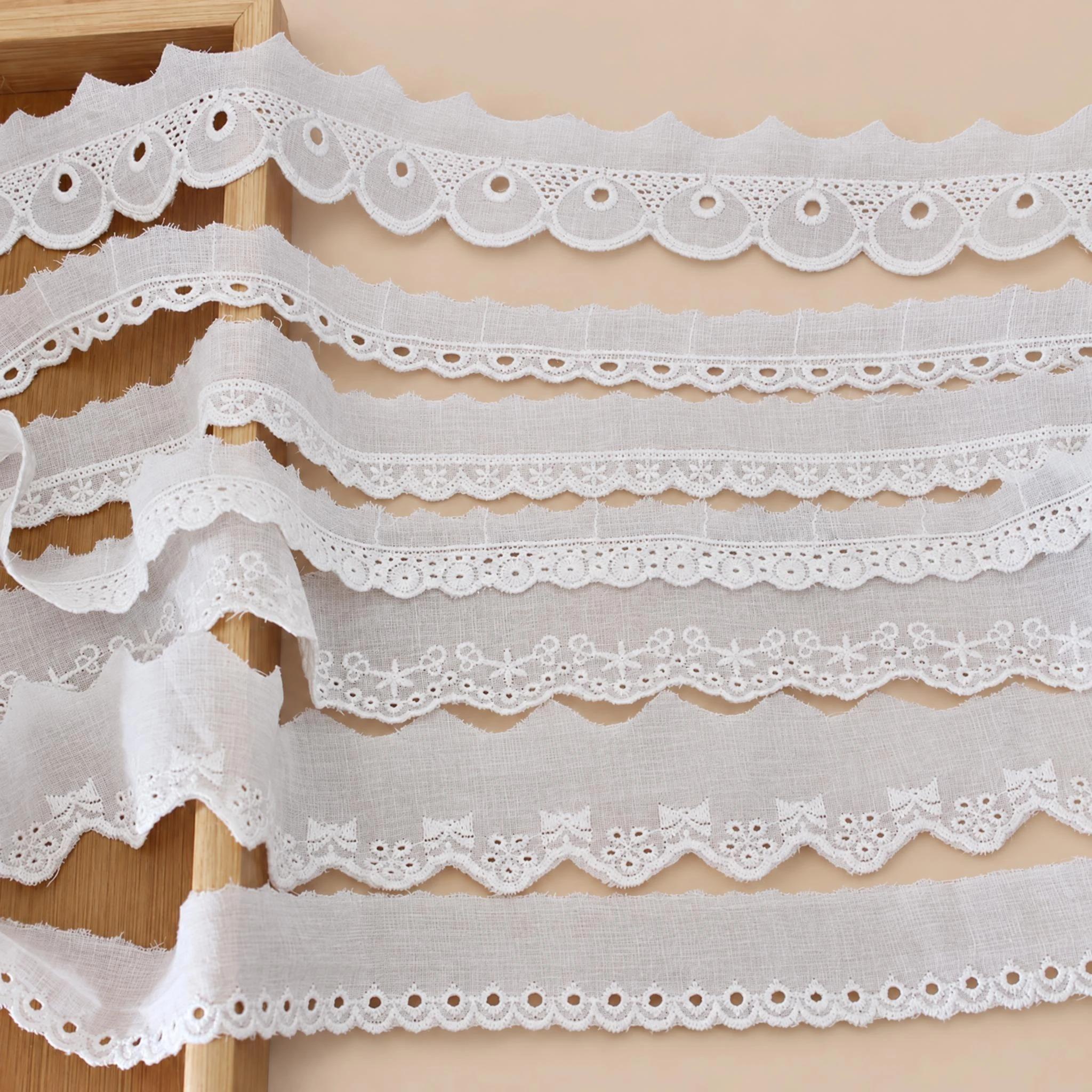 1 Meter Eyelet Embroidery Lace Trim for Sewing Width 2-3 cm EF0099