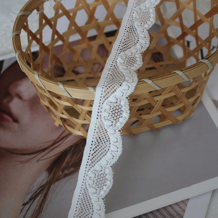 Elastic Border Lace Trimming Width 3 cm LT0385