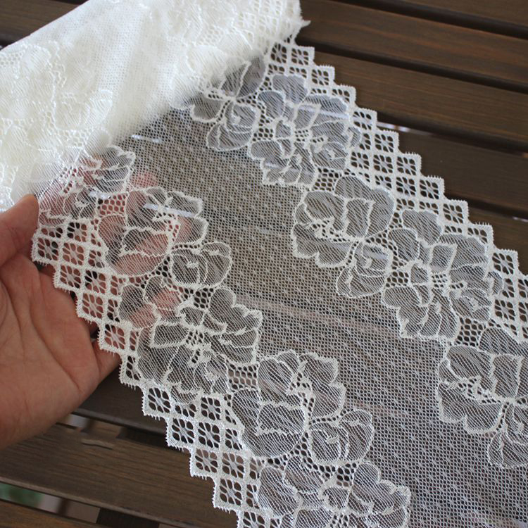 Elastic DIY Border Lace Fabric Width 18 cm LT0400