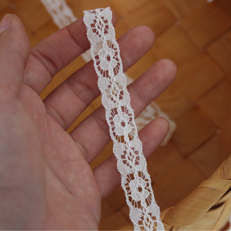 White Black Elastic Lace Trim Width 1-2 cm LT0381