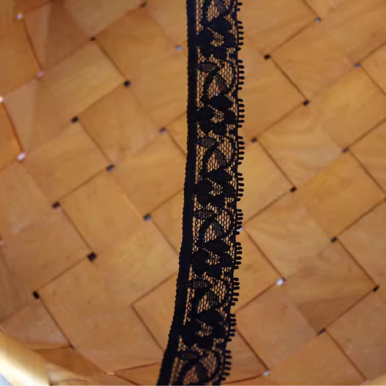 White Black Elastic Lace Trim Width 1-2 cm LT0381