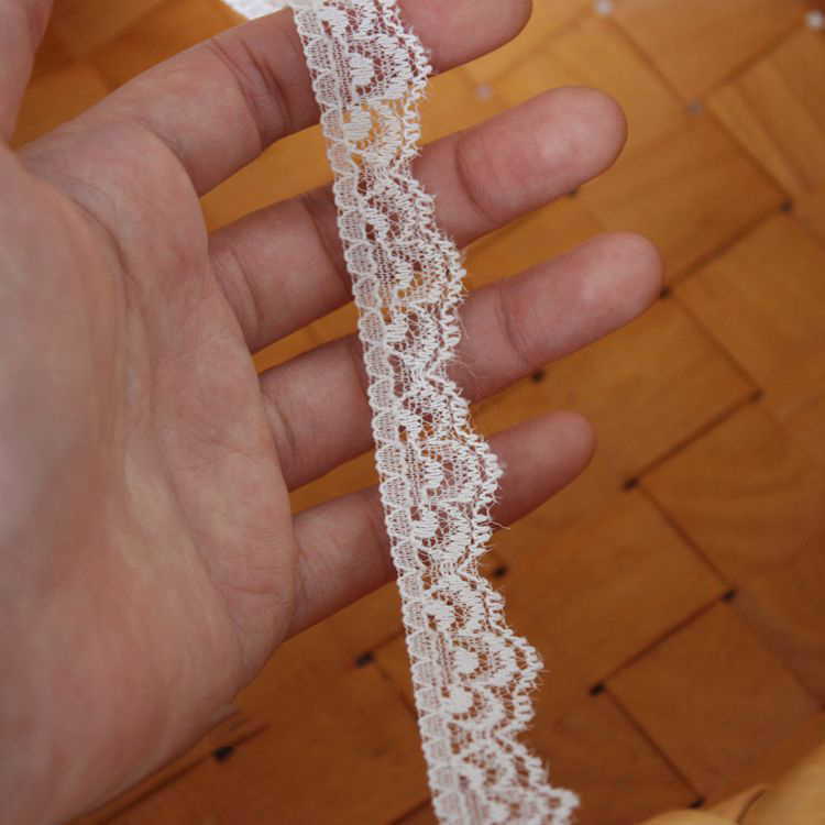White Black Elastic Lace Trim Width 1-2 cm LT0381