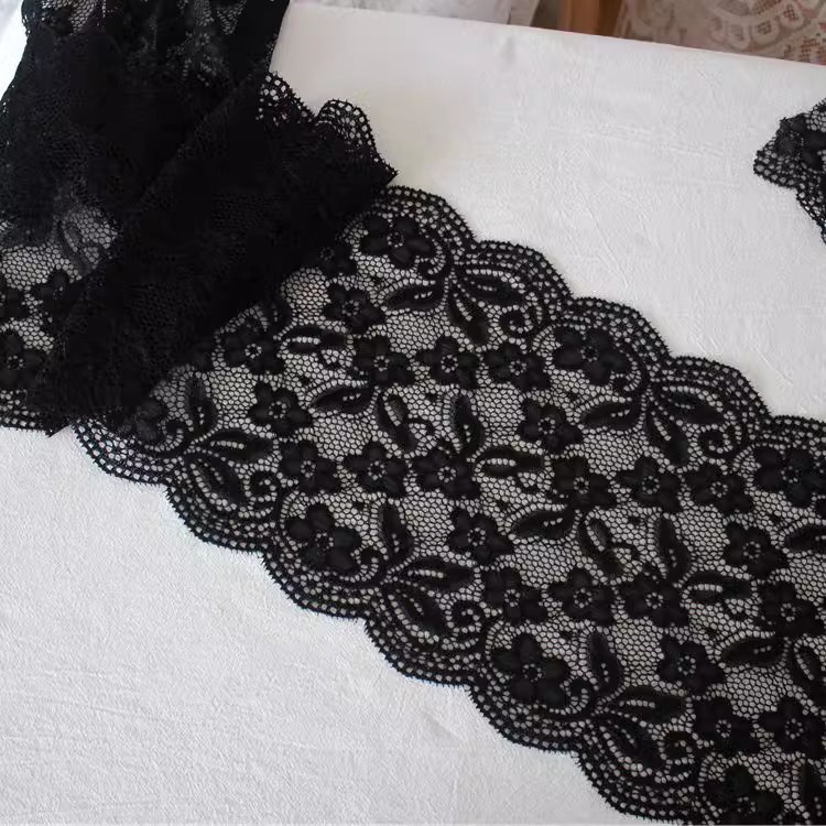 Elastic Lace Trim Material Width 15-21 cm LT0396