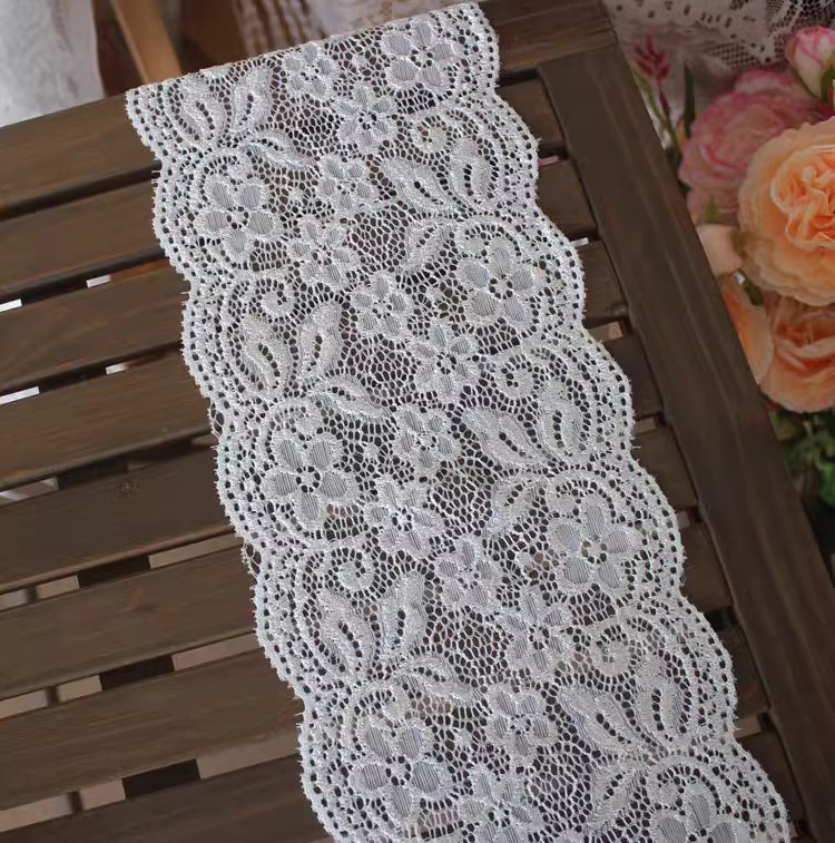 Elastic Lace Trim Material Width 15-21 cm LT0396