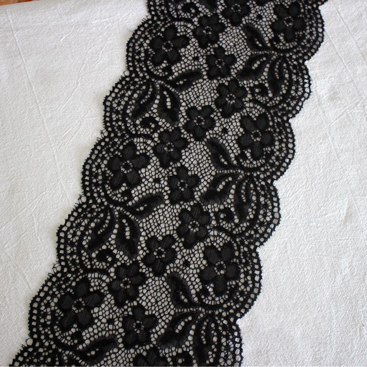 Elastic Lace Trim Material Width 15-21 cm LT0396