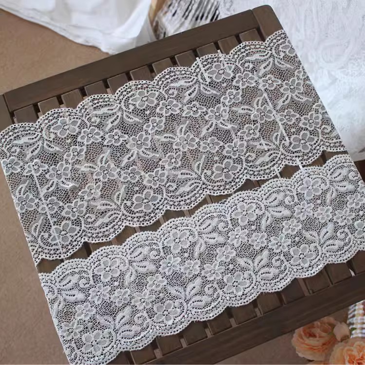 Elastic Lace Trim Material Width 15-21 cm LT0396