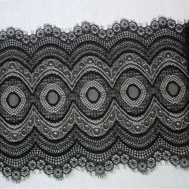 Elasticated Lace Trim Sewing Fabric 19-25 cm LT0416