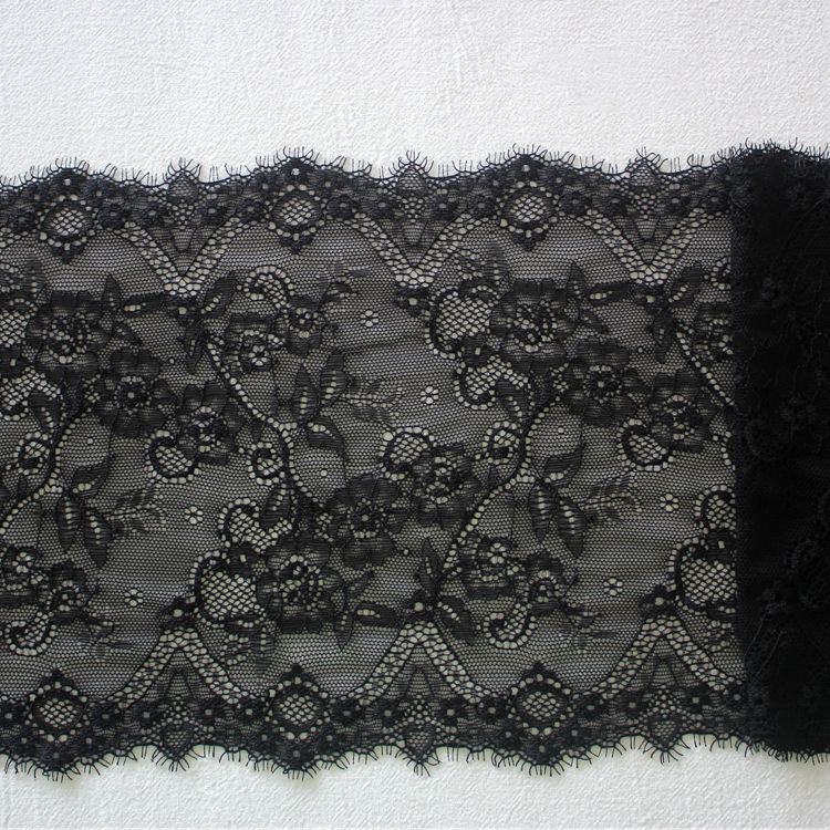 Elasticated Lace Trim Sewing Fabric 19-25 cm LT0416