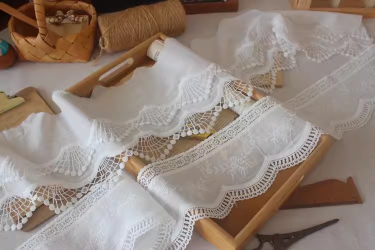 Embroidered Eyelet Fabric Width 11-18 cm EF0115