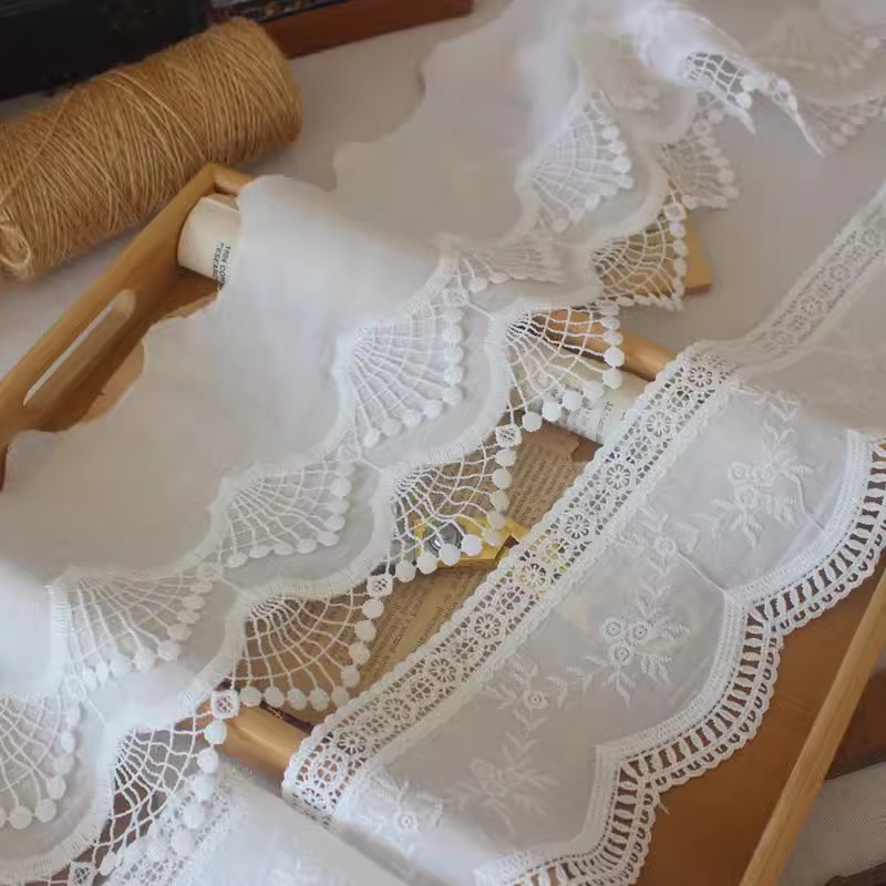 Embroidered Eyelet Fabric Width 11-18 cm EF0115