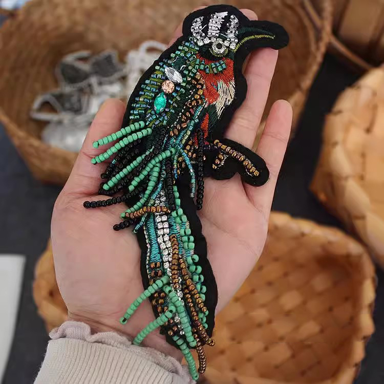 Embroidery Bead Bird Decoration Accessories EA0006