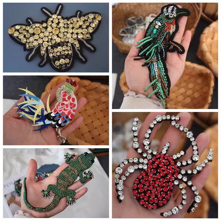 Embroidery Bead Bird Decoration Accessories EA0006