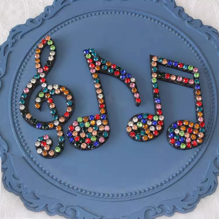 Embroidery Bead Letters Cloth Sticker EA0024