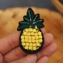A#Yellow Pineapple 3.2x5.5 cm