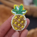 E#Yellow Pineapple 3x5 cm