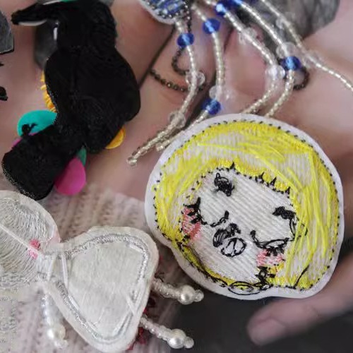 Embroidery Beading Cloth Decoration EA0009